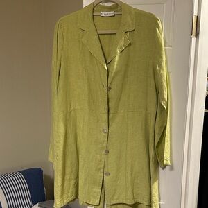 bryn Walker Lime green linen jacket